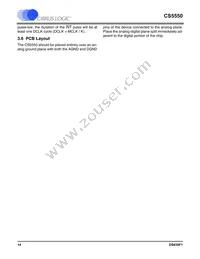 CS5550-ISZR Datasheet Page 14