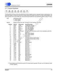 CS5550-ISZR Datasheet Page 17