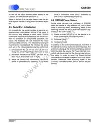 CS5550-ISZR Datasheet Page 19