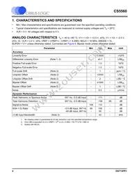 CS5560-ISZR Datasheet Page 4