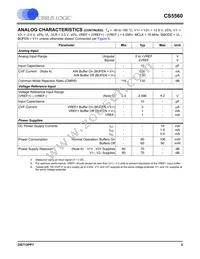 CS5560-ISZR Datasheet Page 5