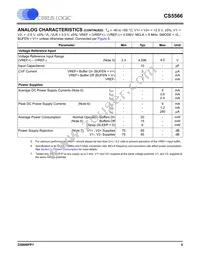 CS5566-ISZR Datasheet Page 5
