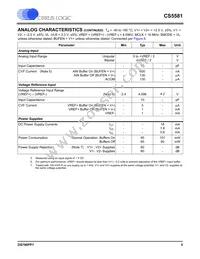 CS5581-ISZR Datasheet Page 5