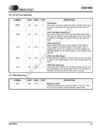 CS61880-IQZ Datasheet Page 21