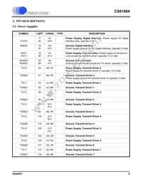 CS61884-IQZ Datasheet Page 9