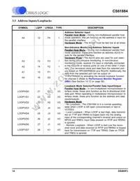 CS61884-IQZ Datasheet Page 14
