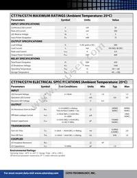 CS774 Datasheet Page 2