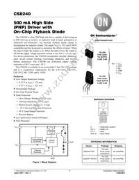 CS8240YTQ5 Datasheet Cover