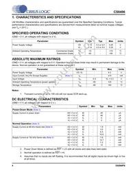CS8406-DSZR Datasheet Page 4