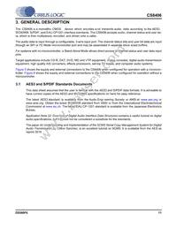 CS8406-DSZR Datasheet Page 11