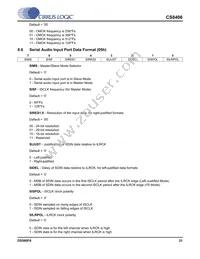 CS8406-DSZR Datasheet Page 21