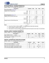CS8416-DNZR Datasheet Page 7