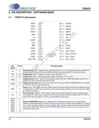 CS8416-DNZR Datasheet Page 12