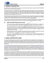 CS8416-DNZR Datasheet Page 23