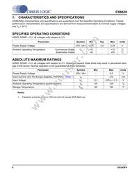 CS8420-DSZR Datasheet Page 6
