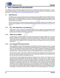 CS8420-DSZR Datasheet Page 22