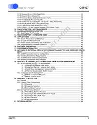 CS8427-DZZR Datasheet Page 3