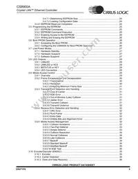 CS8900A-IQ3ZR Datasheet Page 3