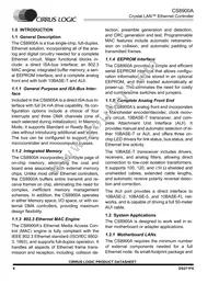 CS8900A-IQ3ZR Datasheet Page 8