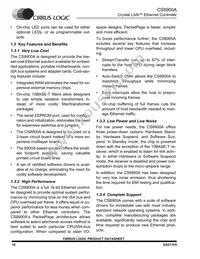 CS8900A-IQ3ZR Datasheet Page 10