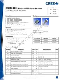 CSD02060G Datasheet Cover
