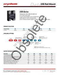 CSD2425P Datasheet Cover