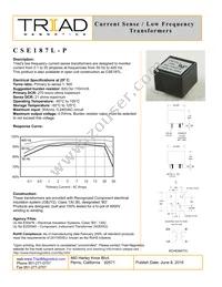 CSE187L-P-B Datasheet Cover