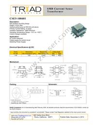 CSE5-100401 Datasheet Cover