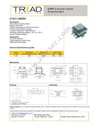 CSE5-100501 Datasheet Cover