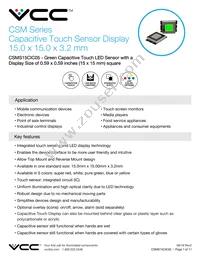 CSMS15CIC05 Datasheet Cover