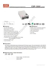CSP-3000-400 Datasheet Cover
