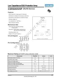 CSRS065V0P Datasheet Cover