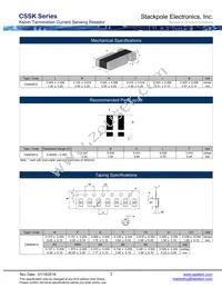 CSSK0612FT5L00 Datasheet Page 2