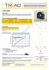 CST-1020-B Datasheet Cover