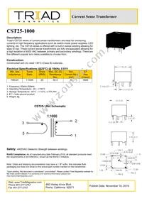 CST25-1000 Datasheet Cover