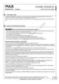 CT10.241-C1 Datasheet Page 3