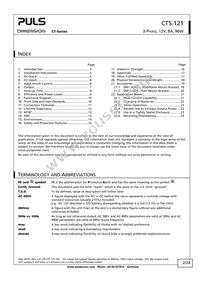 CT5.121 Datasheet Page 2