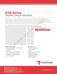 CTB-B-B-15 Datasheet Cover