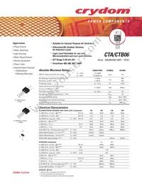 CTB06-1000TW Datasheet Cover