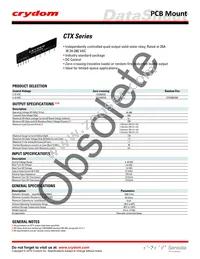 CTX240D3QR Datasheet Cover