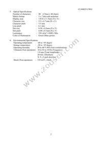 CU40025-UW6J Datasheet Page 3
