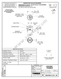 CV31C250 Datasheet Cover