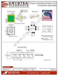 CVCO33CL-0204-0206 Datasheet Page 2