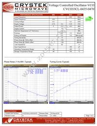 CVCO33CL-0435-0470 Datasheet Cover