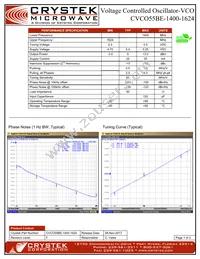 CVCO55BE-1400-1624 Datasheet Cover