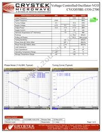 CVCO55BE-1530-2700 Datasheet Cover