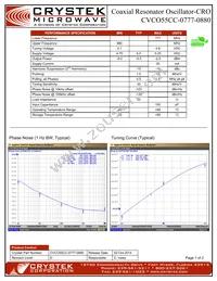 CVCO55CC-0777-0880 Datasheet Cover