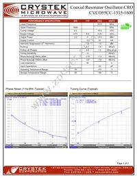 CVCO55CC-1515-1600 Datasheet Cover