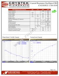 CVCO55CC-1750-1810 Datasheet Cover