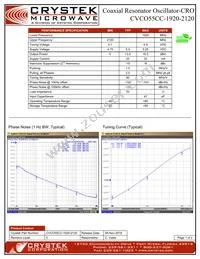 CVCO55CC-1920-2120 Datasheet Cover